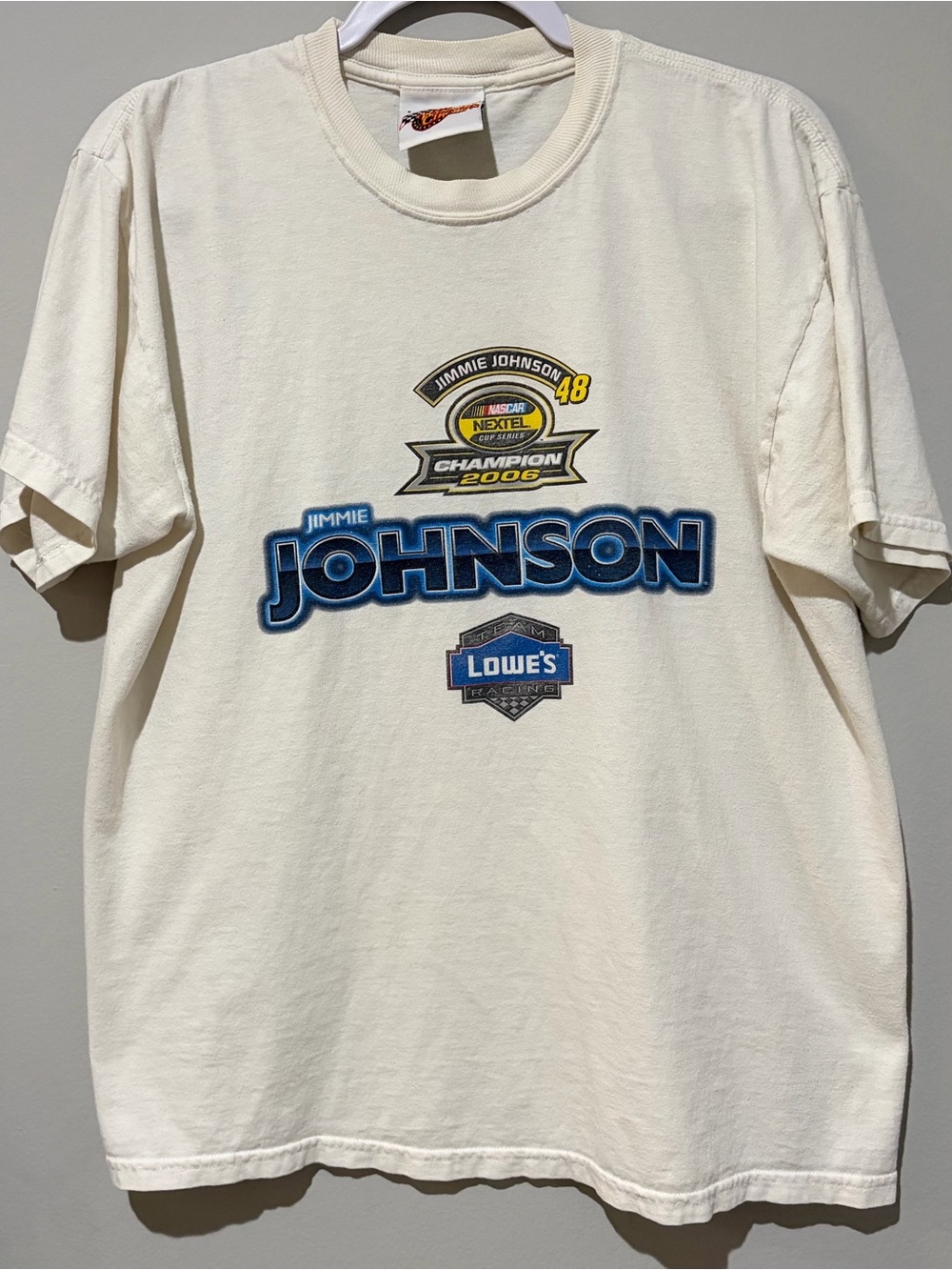Jimmie Johnson Champion 2006 Short Sleeve T-Shirt - White